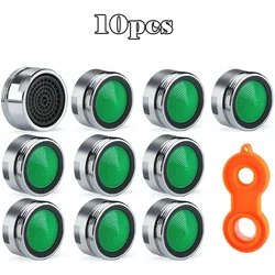 ABS Faucet Aerator para Limpeza Doméstica, Qualidade da Água, Peças de Duche e Banheira, M20, M22, M24, M28, 24mm, 10PCs