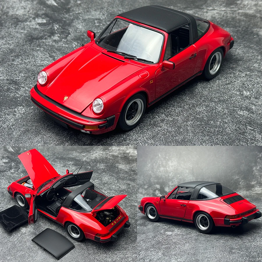 نموذج سيارة ثابت من Minichamps Porsche CARRERA-Targa ، عرض ، مجموعة سيارات كلاسيكية ، مجموعة هدايا العيد ، مقياس