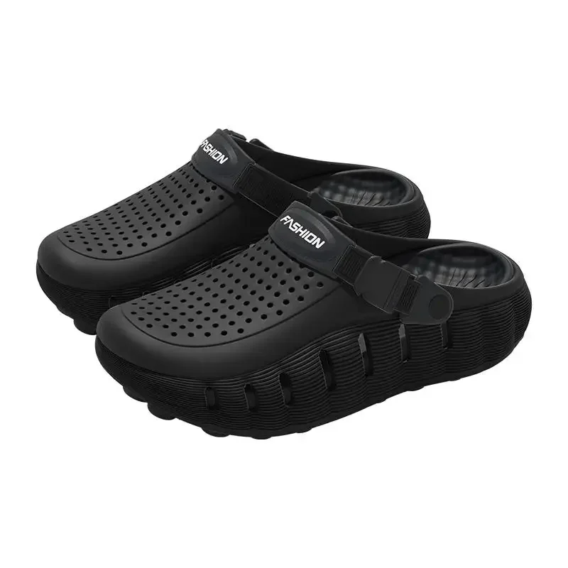 Atmungsaktive Outdoor-Herrenschuhe mit Löchern, Sommer 2026, Weiche Sohle, Cloud EVA, Fahr- und Strandpantoffeln, Rutschfeste Geschlossene Zehenpartie, Gartenschuhe für Männer – Detail 13
