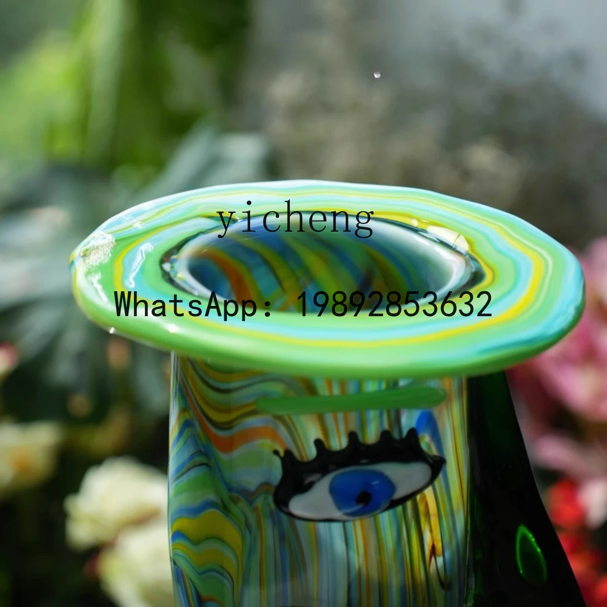 Resin Art Order - แจกันแก้วเคลือบ B-1 ของตกแต่งบ้าน ศิลปะสำหรับวางในมุม ของตกแต่งทางเข้าบ้าน สินค้าส่งออก