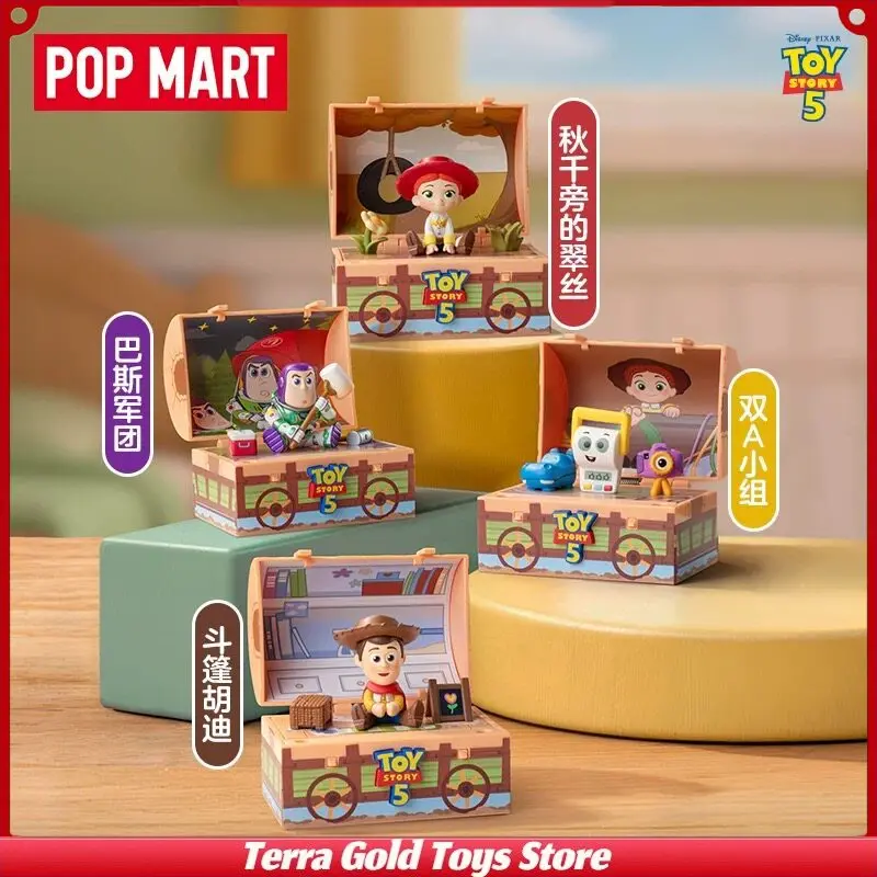 Новая коллекционная фигурка POPMART Disney Pixar Toy Story 5 Series Blind Box, милая игрушка-декор, лимитированный подарок для мальчиков, девочек и фанатов