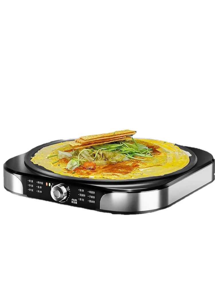 220V Household Electric Crepe Maker Commercial and Home Using Pancake Machine Non-stick Electric Baking Pan 40cm Diameter