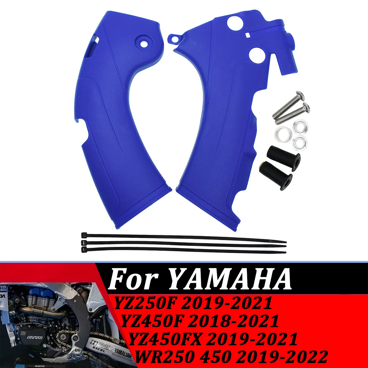 

Motorcycle Frame Protector Guard Cover Retrofit Motocross For Yamaha YZ 450F 250F 450FX WR 250 450 CC 2018 2019 2020 2021 2022