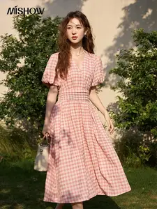 MISHOW French Tulip Floral Chic Skirt for Women 2023 Summer