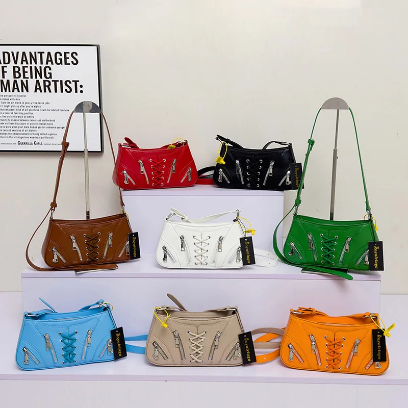 

2025 Trendy Studded Shoulder Bag - Women's Edgy Crossbody Purse, Y2K Underarm Handbag for Night Out