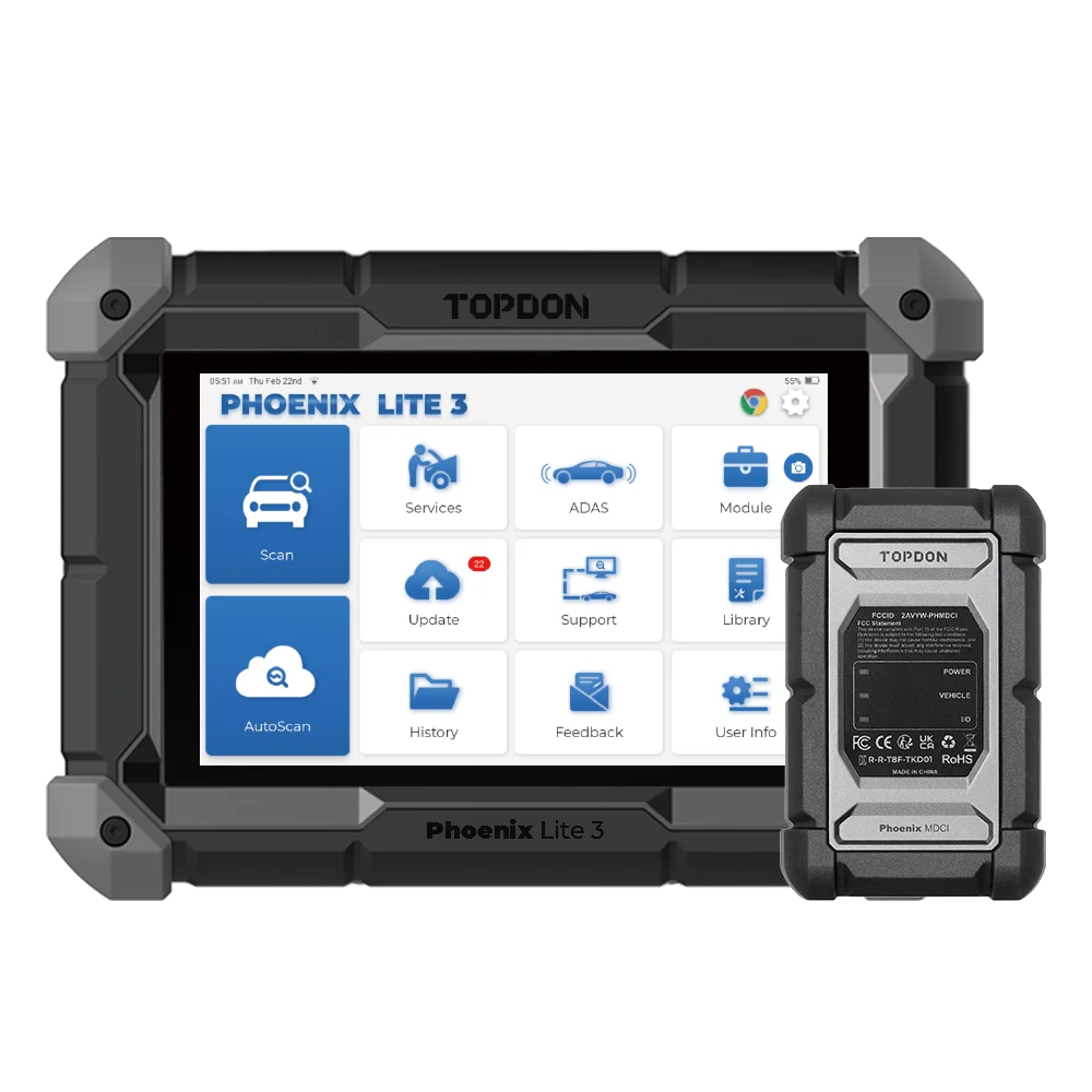

TOPDON Phoenix Lite3 Blue Tooth Auto Tools Diagnostic 2 Year Free Online Update All System Obd2 Car Scanner