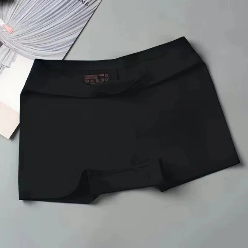 Women Safety Short Pants Panties Anti-exposure Underwear L XL Black Sexy Casual Ventilate Soft Sports Fitness Yoga