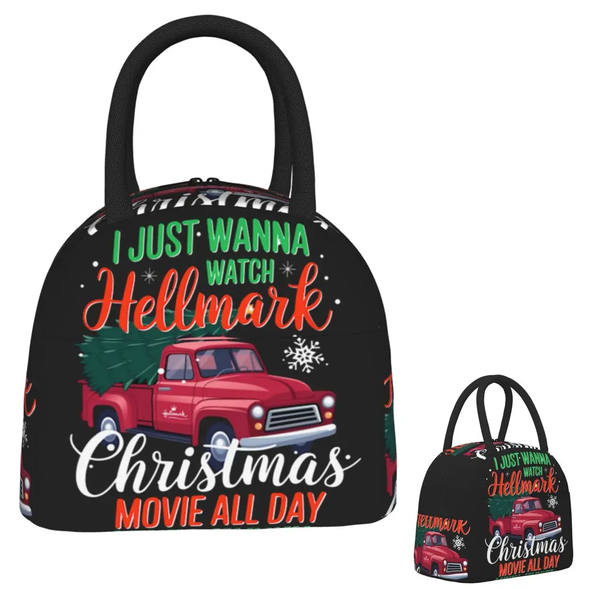 

Hallmark Рождественские сумки для обеда Изолированная коробка для бенто Портативная сумка для обеда Многоразовые сумки для пикника Сумка-холодильник для женщин и детей Офис