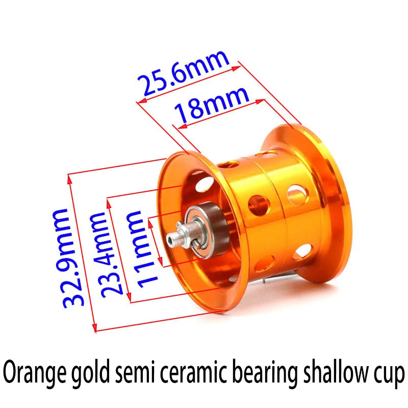 Refit Brachyaxis Line Cup With Bearing 9.7g 1.5PE100 deep cup No.5 YGK100,Baitcast Reel For ABU REVO5X Fishing Wheel Refit Parts