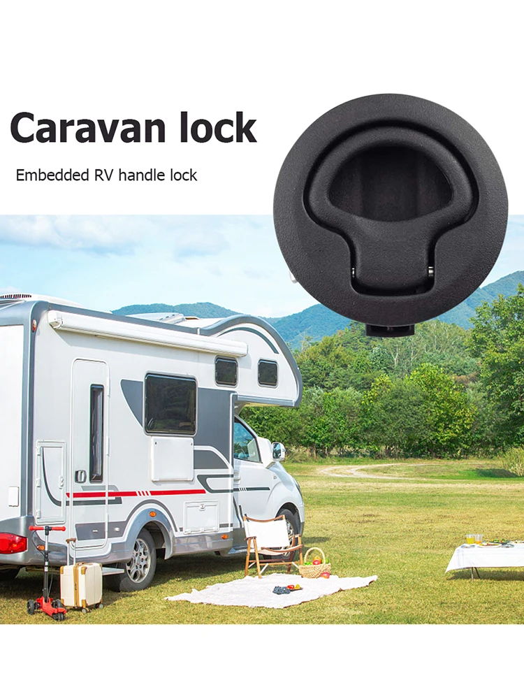 مزلاج باب القارب لخزانة سطح السفينة البحرية RV ملحقات القوارب البلاستيكية الدائرية البحرية #4