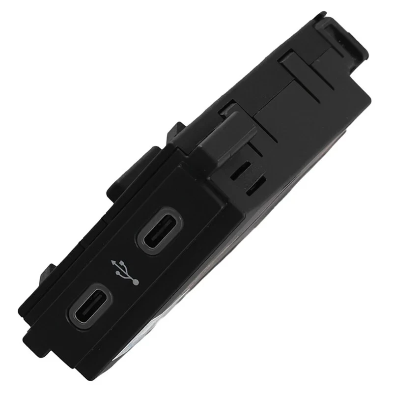 Sleek Retrofit Car USB Port Dashboard Retrofit Metal And Plastic Construction Front Row Simultaneous Charging OEM Compatibility