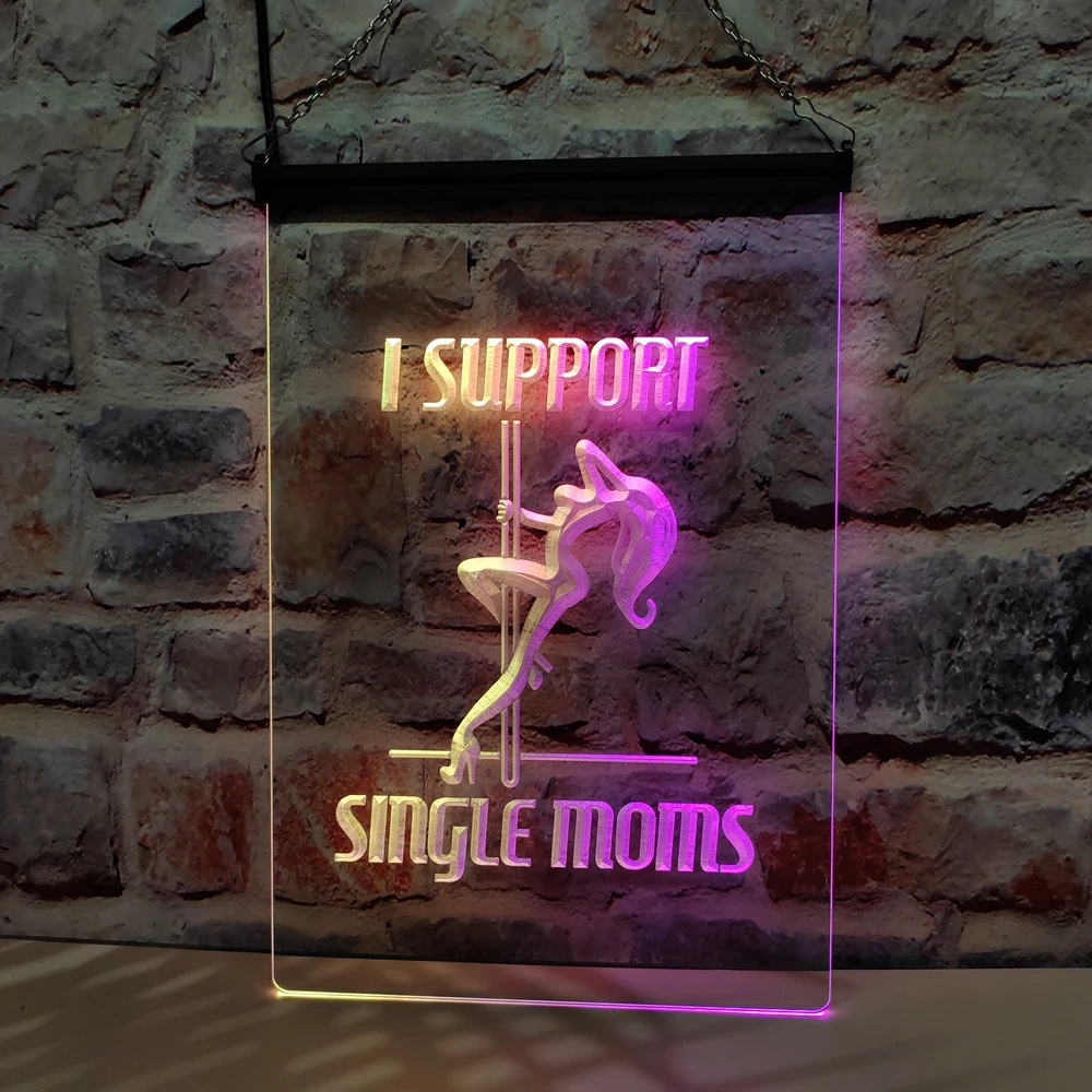 أنا يدعم علامة النيون LED الراقصة الغريبة التي تتميز بتأثير متدفق ملون، مثالية لتزيين المنزل والإنشاء