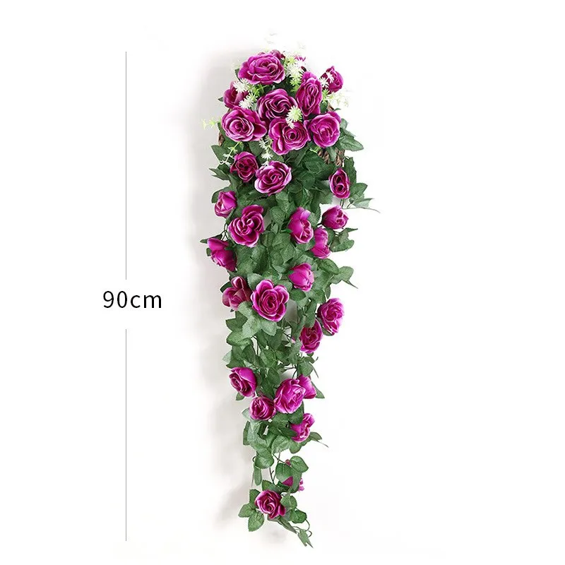 Kunstbloemen Rotan Nepplanten Wijnstok Decoratie Muuropknoping Rozen Home Decor Accessoires Bruiloft Decoratieve Krans