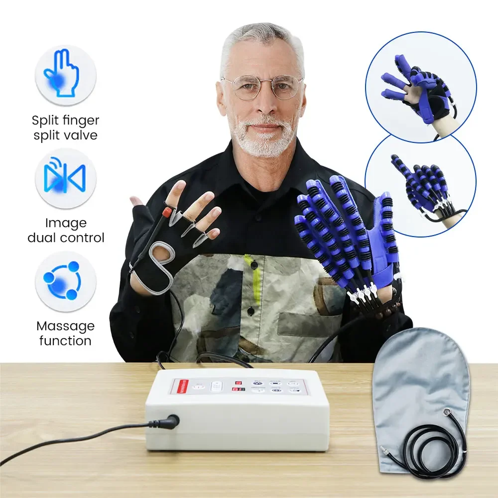 Rehabilitation Robot Gloves Stroke Hemiplegia Cerebral Infarction Training Equipment Finger Exerciser Hand Recovery Child Adult