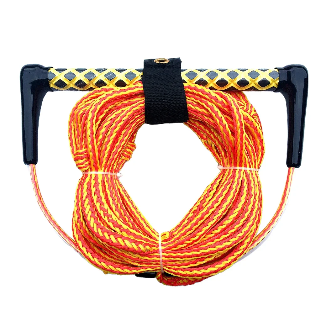 Water Ski Wakeboard Kneeboard Rope for Boating 3-Section Watersports Rope Safety Surfing Tow Line Leash Cord With Floating Handl