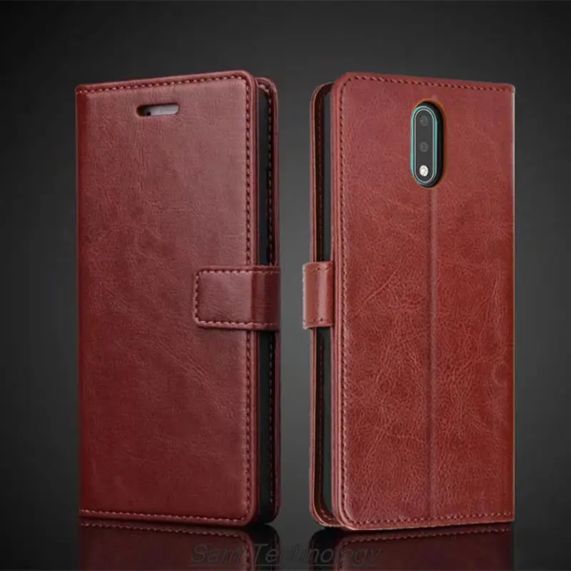 Funda de cuero con tarjetero para Nokia 2,3, carcasa de cuero Pu con tapa, Retro, para Nokia 2,3, Fundas de negocios
