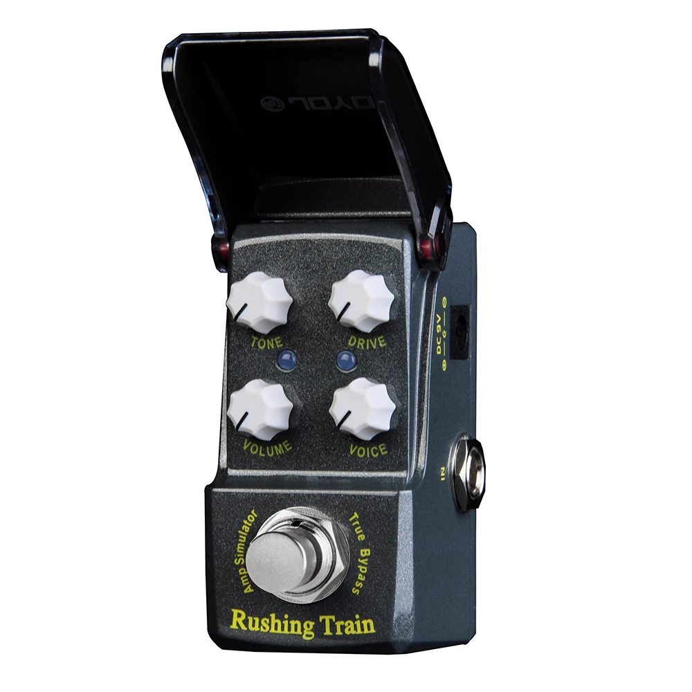 JOYO JF-306 RUSHING TRAIN Amp Simulator Pedaal met Klassieke Clean Tone en Ultracompact Formaat voor Directe Mixer Audio Interface