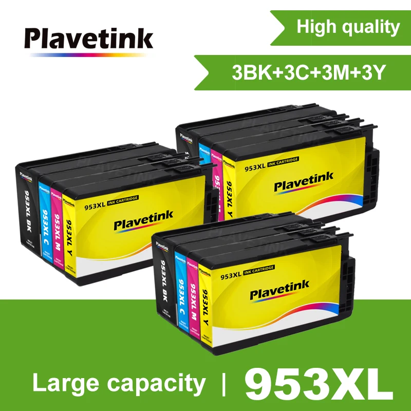 

Plavetink Replacement For HP953XL 953 XL 953XL Ink Cartridges Compatible For HP Officejet Pro 7720 7730 7740 8710 8715 8718