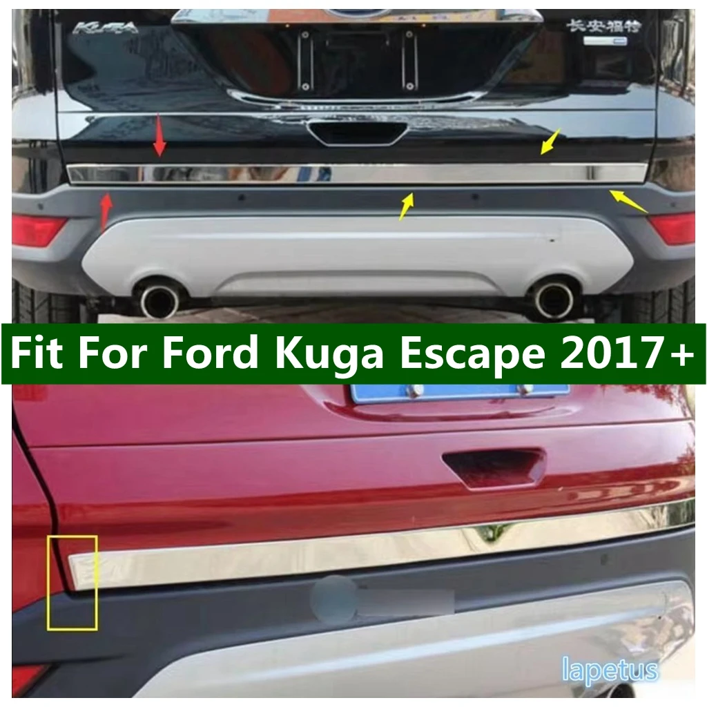 

Tailgate Rear Door Bottom Cover Molding Trim Stainless Steel Back Door Trim Fit For Ford Kuga Escape 2017 - 2019 Car Accessories