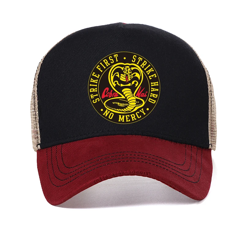 Thai Venomous Snake Cobra Kai men hat Eagle Fang Karate cobra kai baseball cap Movie Funny Summer mesh cool Snapback hats