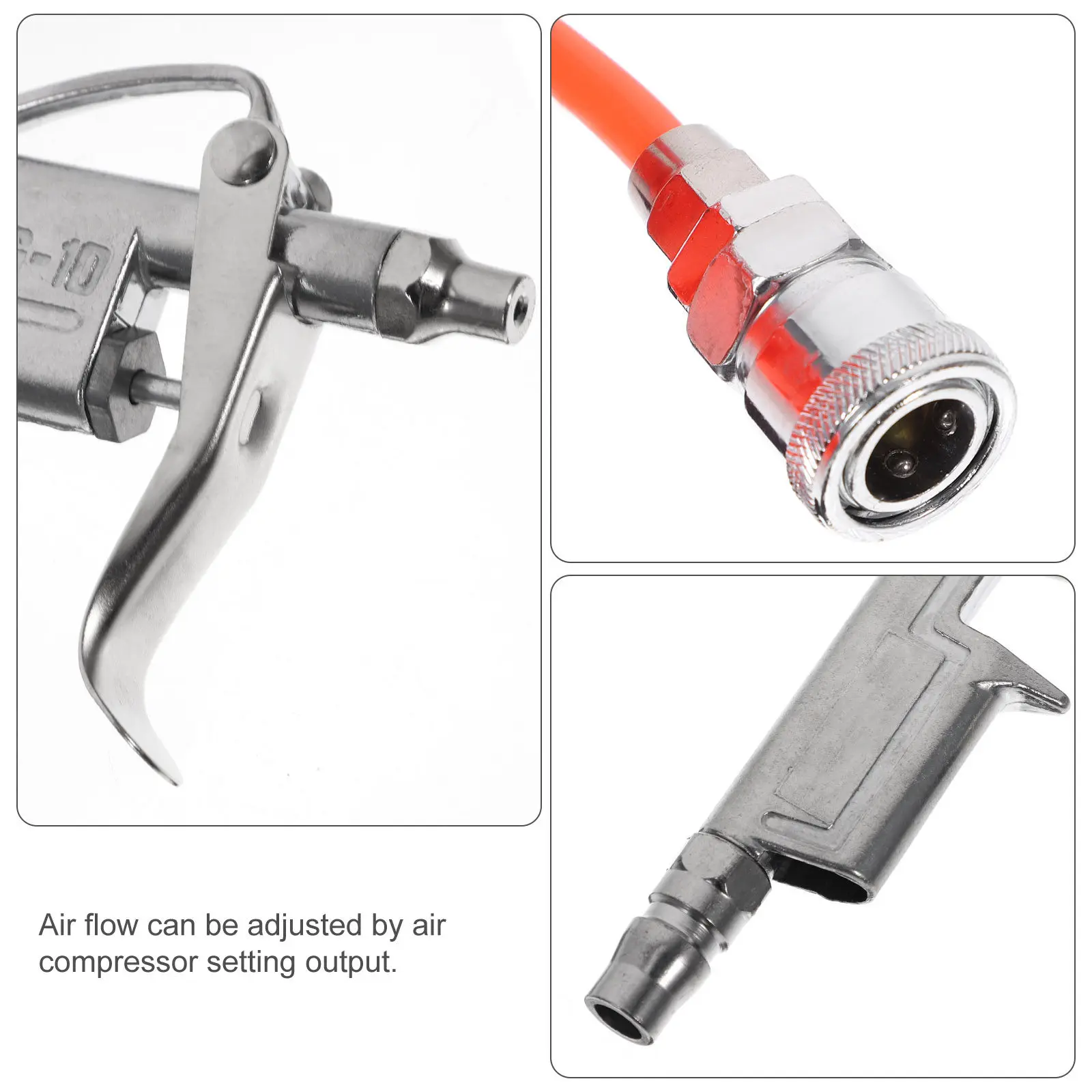 High Flow Dust Blowing Tool Air Blower Pneumatic Tool Car Maintenance Chassis Mechanical Dust Removal Air Compressor Accessories view 2