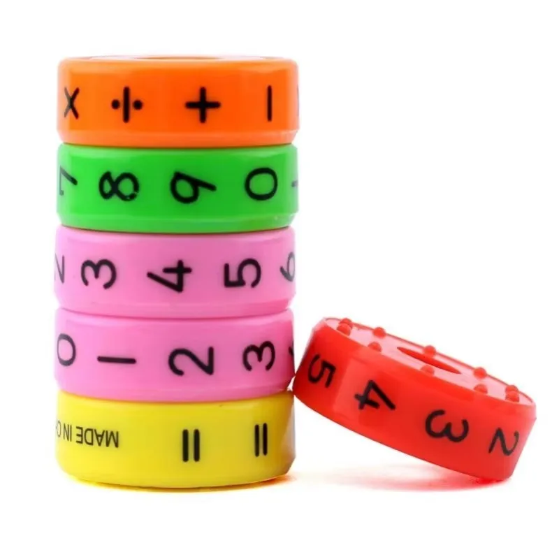 Magnetyczna zabawka do nauki matematyki dla dzieci Cyfry i symbole Cylinder Artykuły szkolne Montessori Juegos Educativos Para Niños