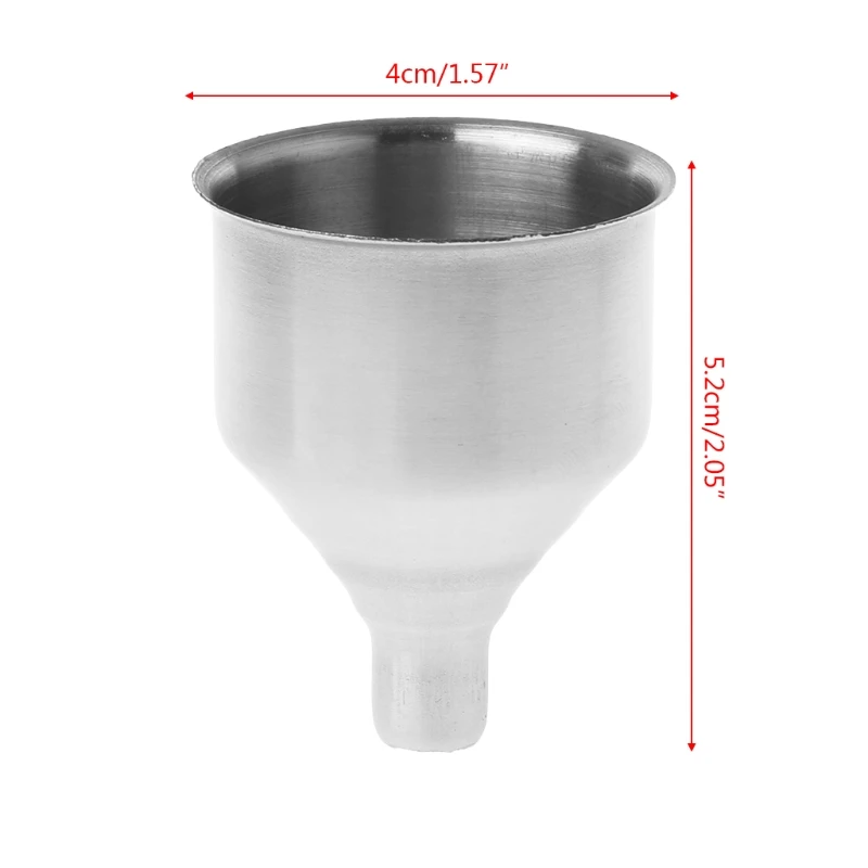 R1WA Riempiono imbuto in acciaio inossidabile Riempimento piccole bottiglie boccette cucina liquido
