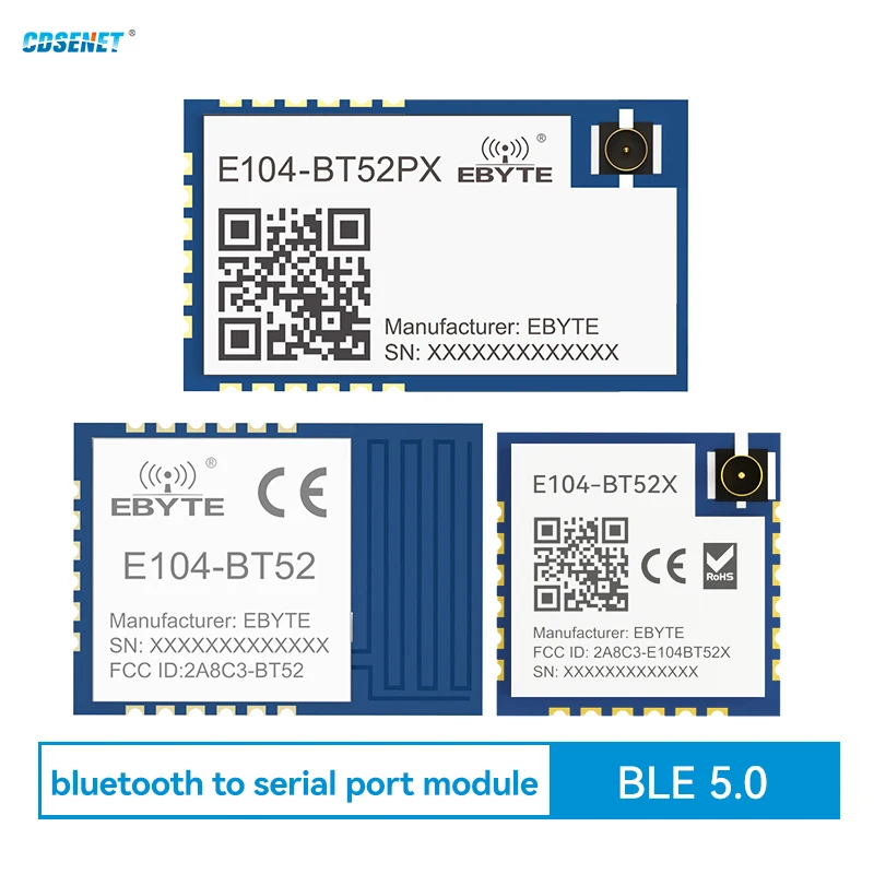 DA14531 BLE5.0 Bluetooth to UART Module Low Power CDSENET E104-BT52 Series 2.4G for Wireless Transceiver IoT Data Transmission