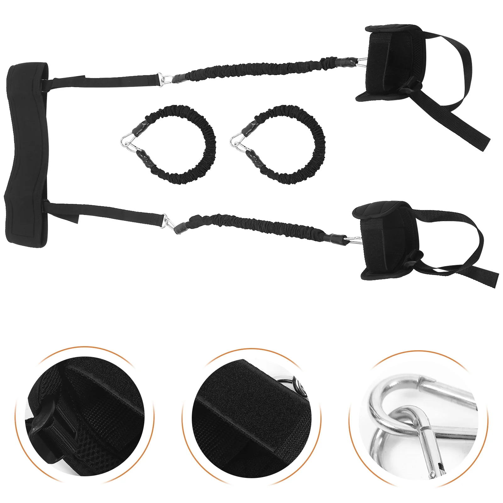 

1Set Boxing Resistance Bands Ankle Straps Waist Band Reusable Fitness Resistance Kit Home Gym Leg Strength Training