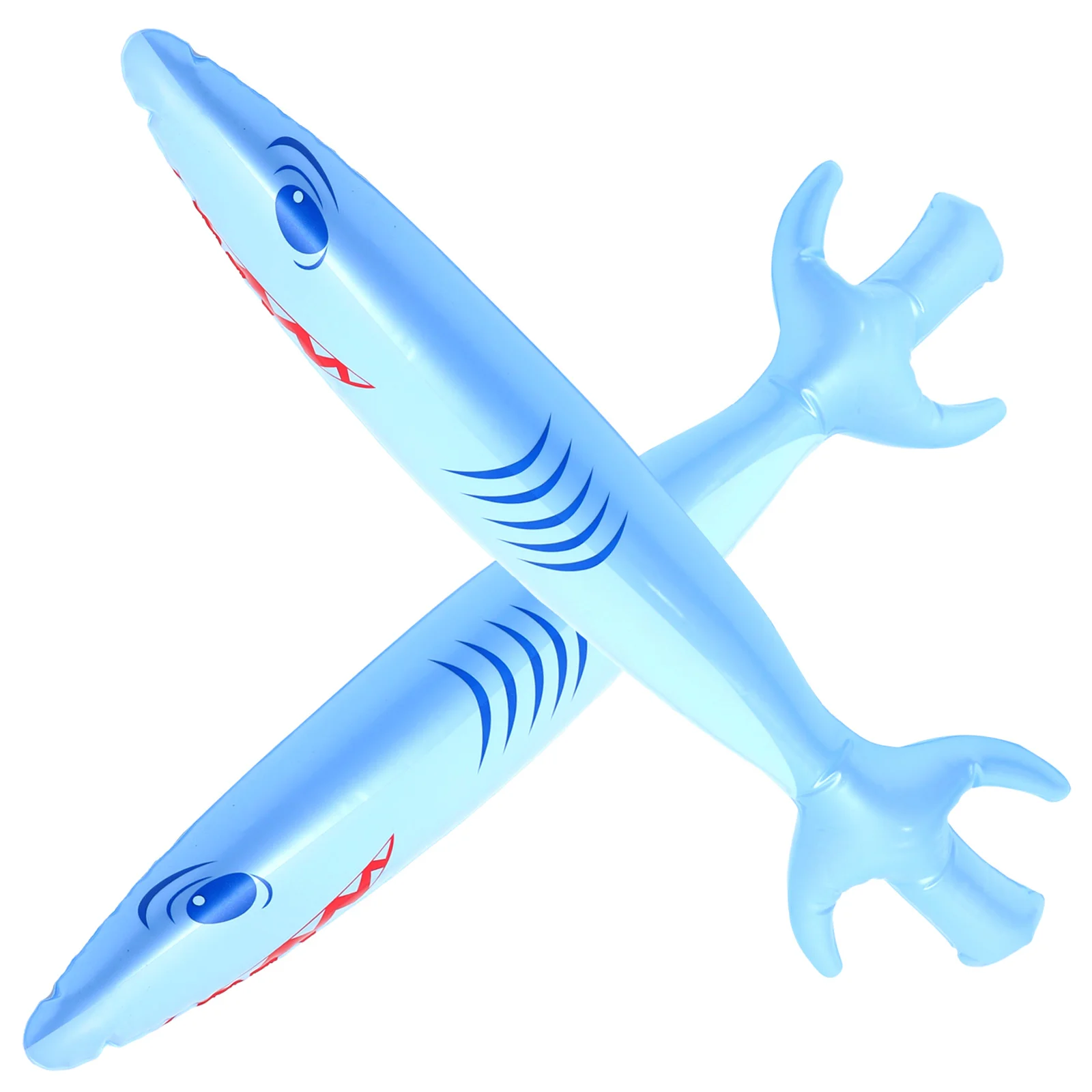 2pcs Inflatable Pirate Swords Cartoon Shark Shaped For Kids Halloween Party Decoration Pirate Cosplay Props Inflated Sword Theme