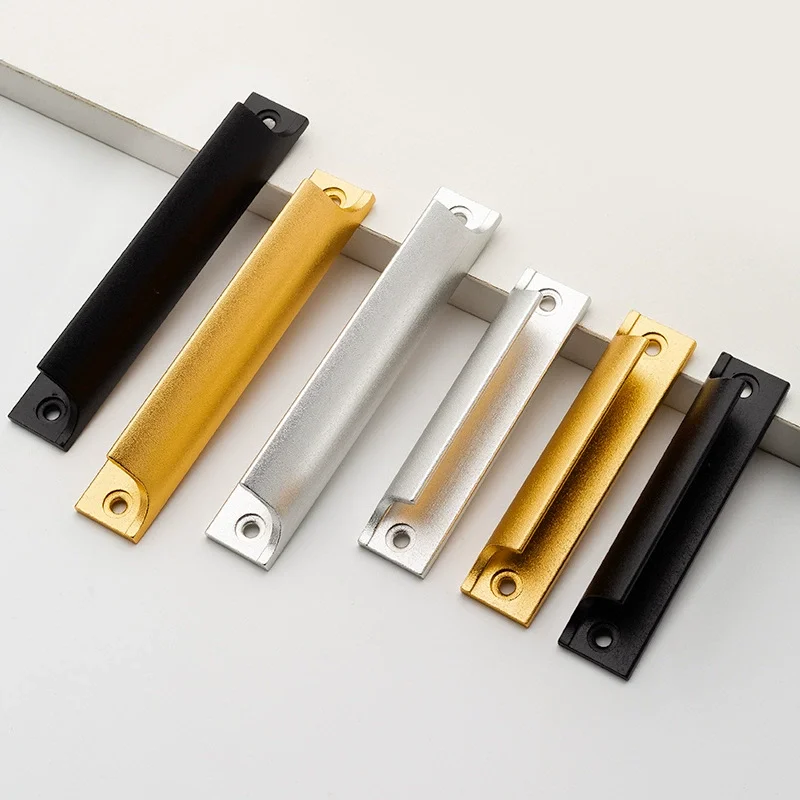 New Aluminum Alloy Door Handle Push-pull Balcony Gate Window Pulls Knob Furniture High Quality Solid Window Sliding Door Knob