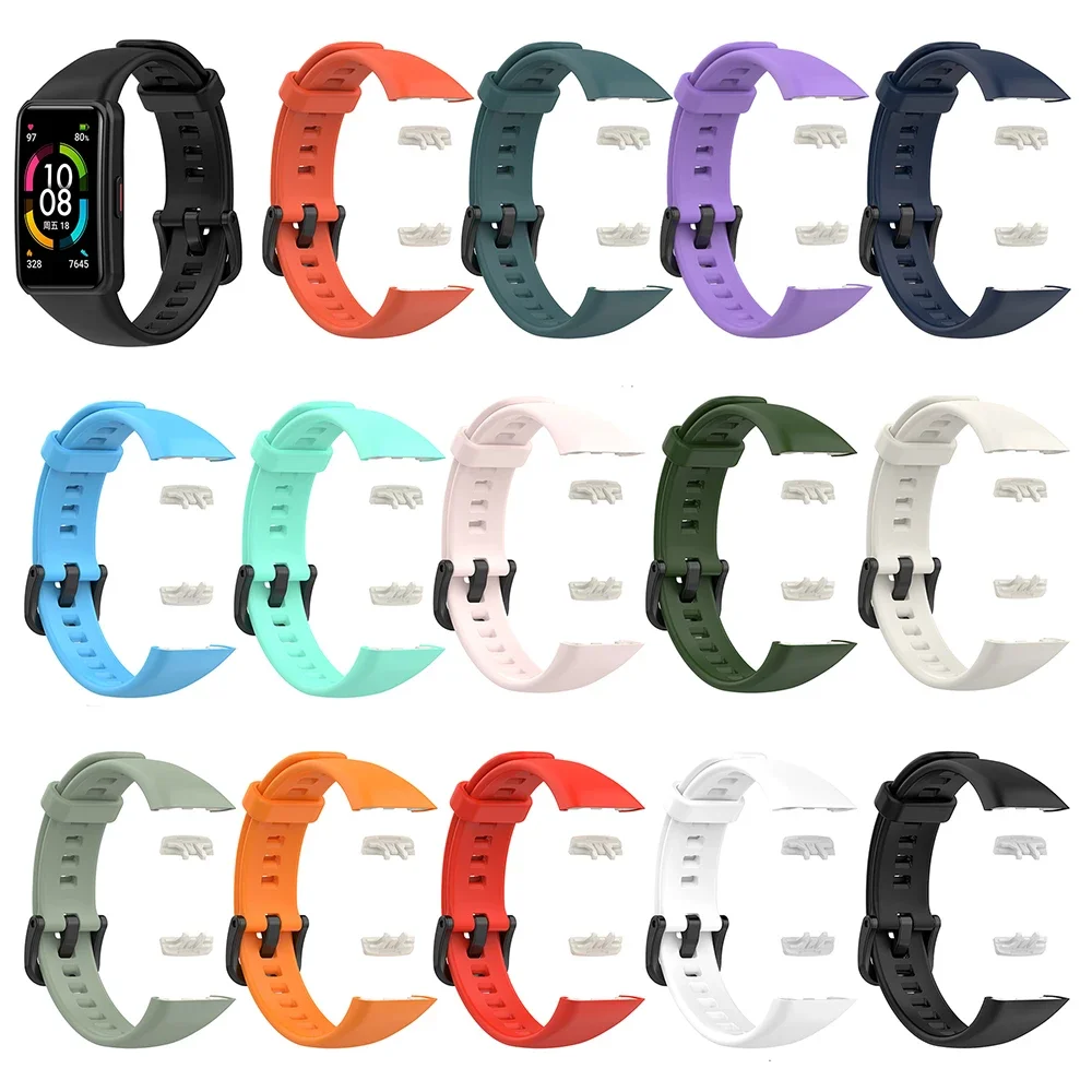 Silicone Wrist Strap For Huawei Band 6 Smart Bracelet Wristband For Honor Band 6/Honor Band 7