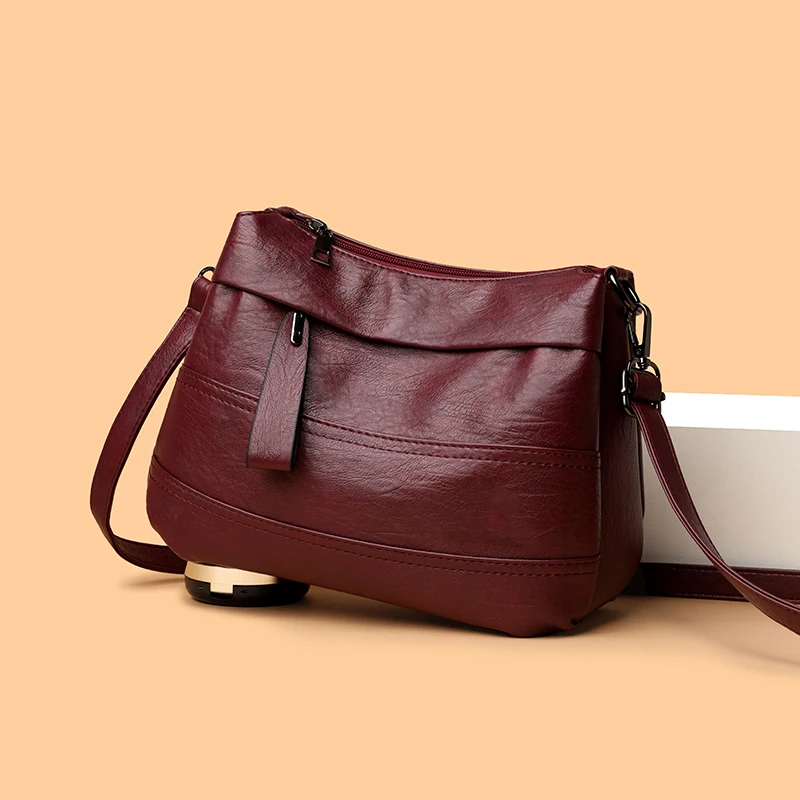 قطعة واحدة من حقيبة الكتف النسائية الكلاسيكية - حزام خفيف الوزن قابل للتعديل، سعة كبيرة، سحاب للإغلاق،