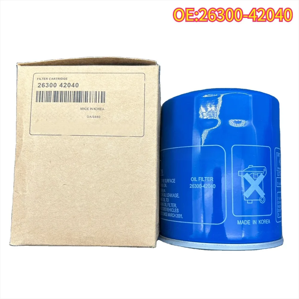 

High quality New For 26300-42040 oil filter Hyundai H-1 Box 2.5 STAREX TERRACAN KIA BESTA Box CARNIVAL K2500 K2700