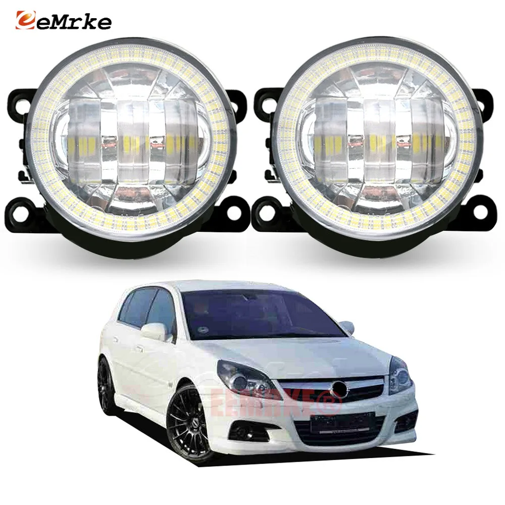 

LED Fog Lights Assembly Lens Angel Eyes DRL Rings Car Fog Driving Lamp 30W for Opel Vauxhall Signum OPC Facelift 2006 2007 2008