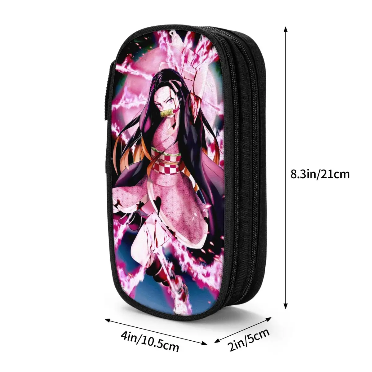 Imagem -06 - Kamado Demon Slayers Nezuko Lápis Case Anime Japonês Comic Pen Holder Bolsa Meninas Meninos Grande Capacidade Escritório Cosméticos