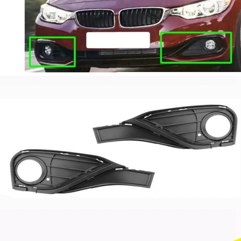 Front Fog Lamp Bezel Griill Cover For BMW 4 Series F32 F33 F36 2013-2017 Fog Light Close Grille