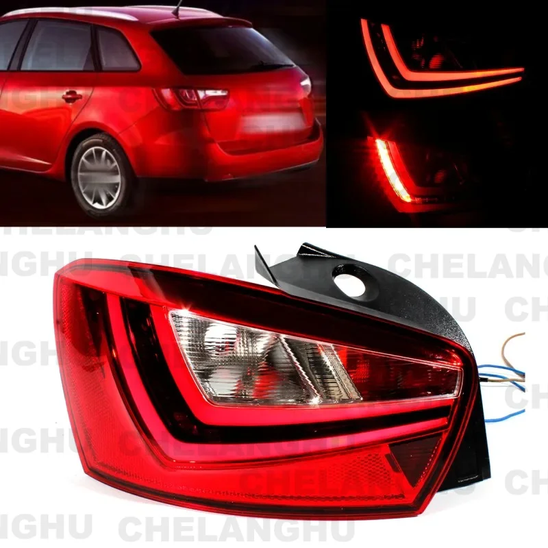 

1pc Left Side Tail Rear Lamp light With LED Bulbs For SEAT Ibiza 2013 2014 2014 2015 2016 2017 6J4945095L