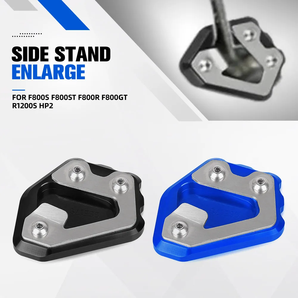 

For BMW F800S F800ST F800R F800GT R1200S HP2 Motorcycle CNC Kickstand Foot Side Stand Enlarge Extension Plate Pad F 800 R ST GT