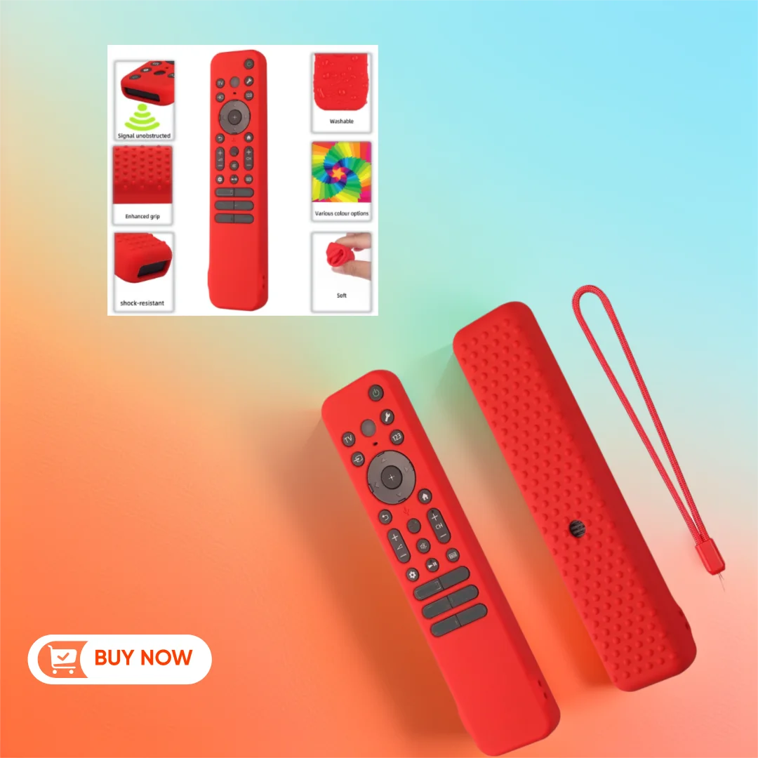 

Remote Control Protective Silicone Case Cover for Sony RMF-TX810U RMF-TX811U RMF-TX910U Shockproof Anti-Slip Sleeve with Lanyard
