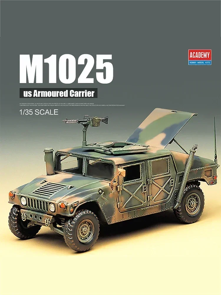 Academy 13241 Kit modello di giocattoli per assemblaggio di auto armate americane M1025 in scala 1/35