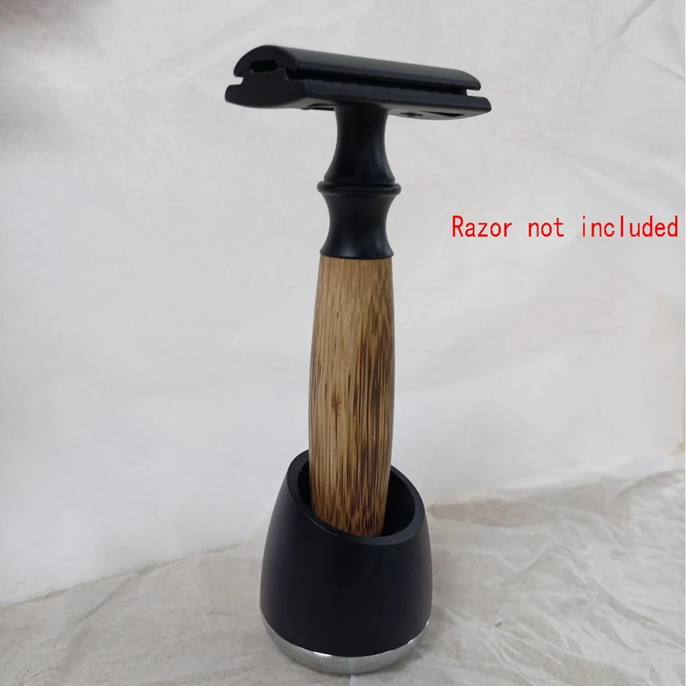 Safety Razor Base Classic Dual Edge Safety Razor Base Stand Shaving Accessories (Only Base No Razor)