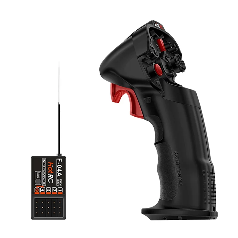 YSUN-pour Robot de réservoir de bateau de voiture RC Compatible pour Hotrc DS4A 2.4G émetteur Radio à 4 canaux à une main avec contrôle de récepteur 4Ch