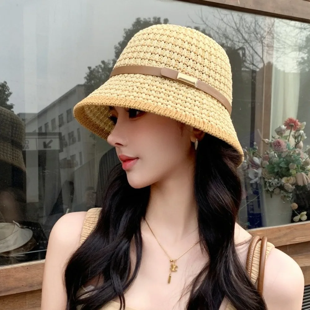 قبعة دلو جديدة مضادة للشمس مضادة للأشعة فوق البنفسجية قابلة للطي قبعة شاطئ قابلة للتعديل وقابلة للتنفس قبعة صيفية