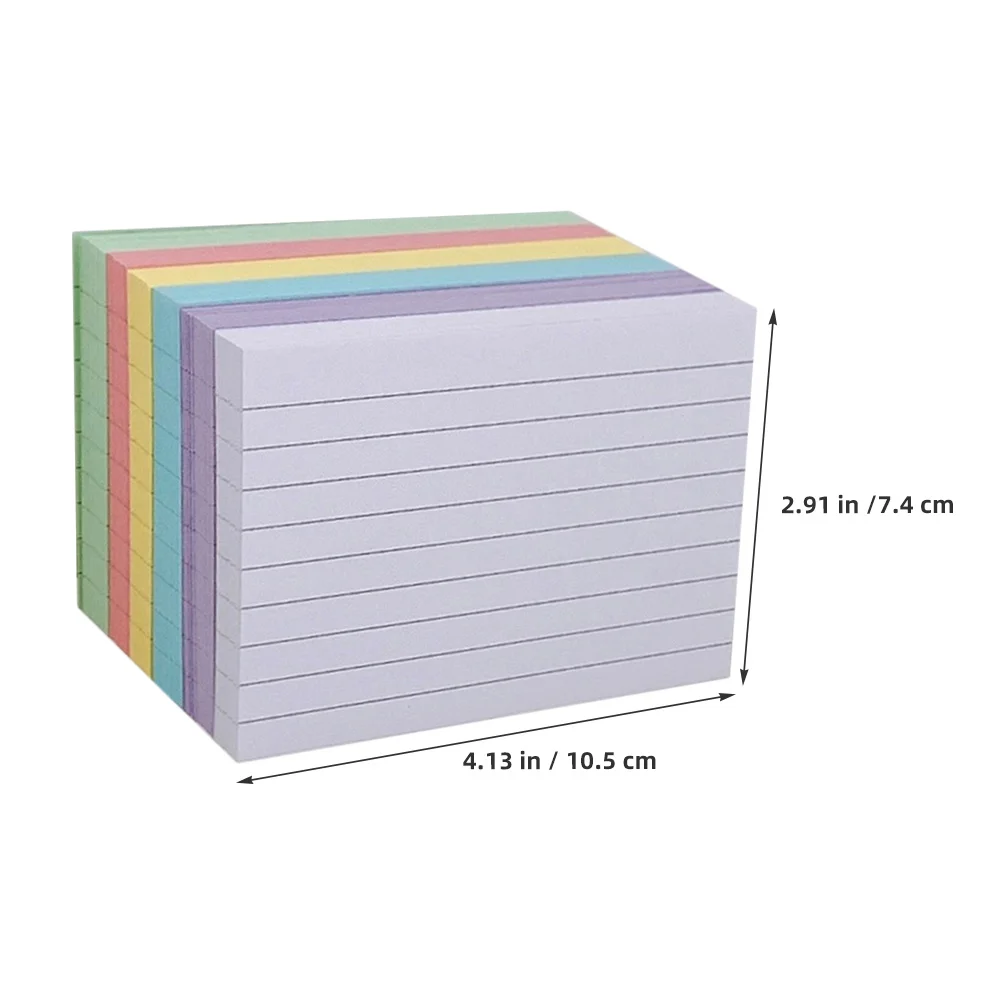 300 قطعة بطاقة الفهرس المفكرة من جانب واحد بطاقات تعليمية مبطنة أفقية للدراسة امتحان الإعدادية مكتب منظمة ملاحظة بطاقات
