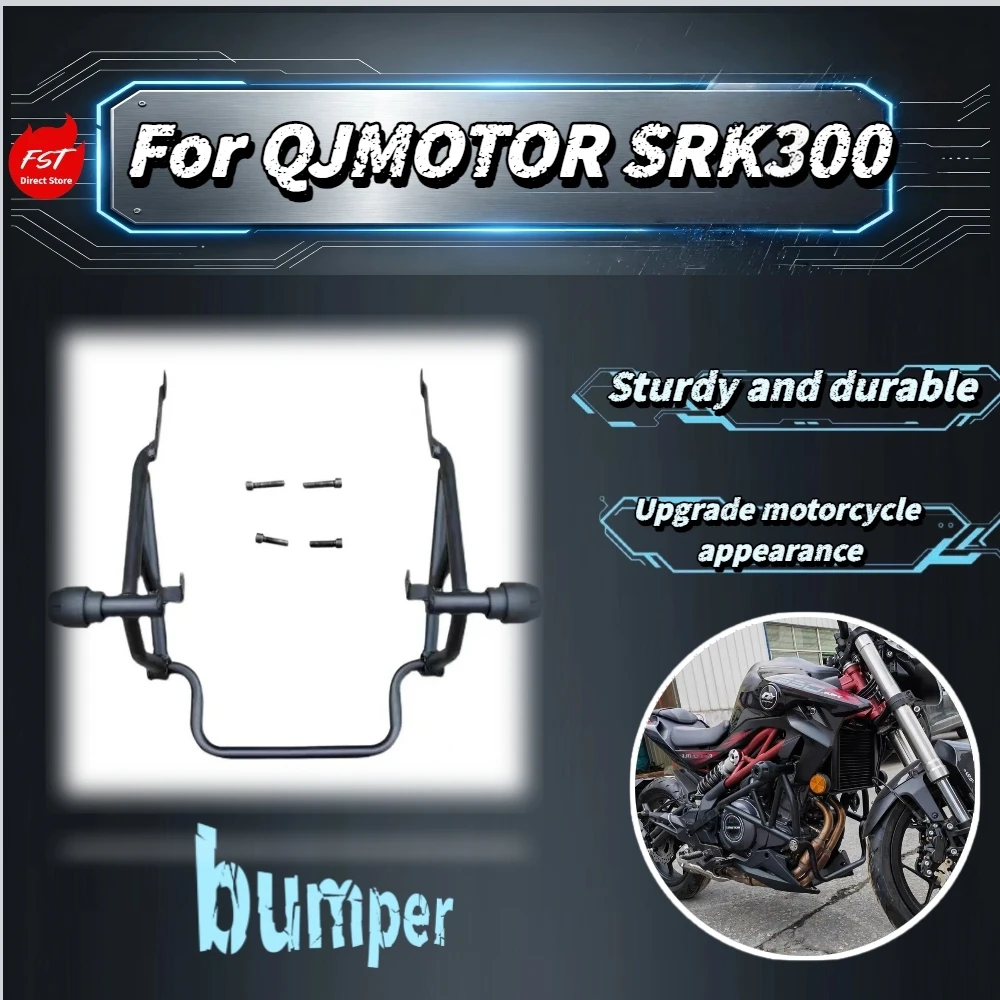 

For QJMOTOR TR350 Heavy-duty Race Engine Crash Bar Kit, Precision Fit Original Mount Hole Anti-scratch Body Protection Mod Parts