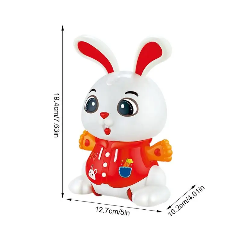 Crawling Rabbit Toy Children's Education Toy Rabbit Cute Light Up Dancing Bunny With Music For Boys Girls Toddler Birthday