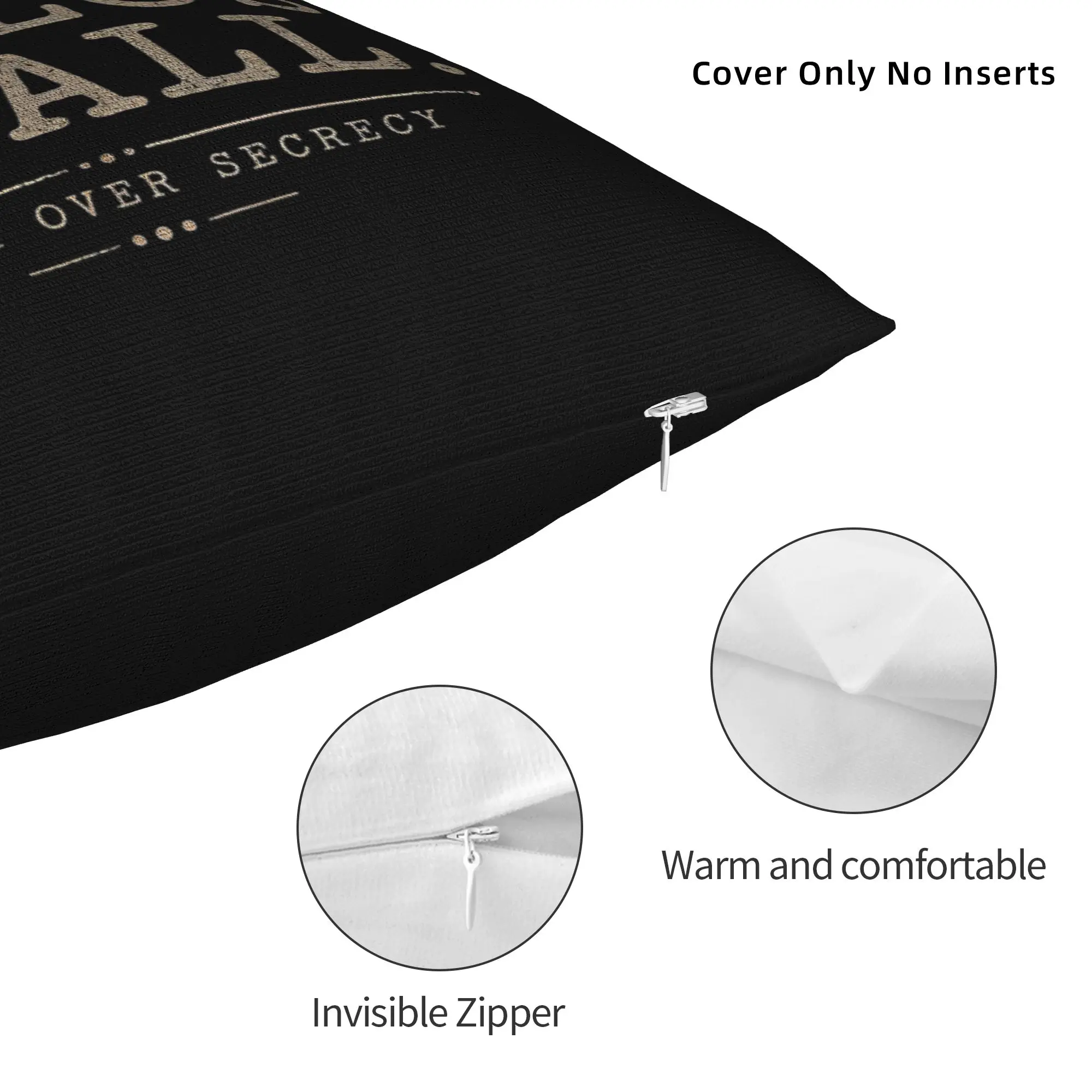 Printed Disclosured Disclose It All Days Pillowcase Fabric Cushion Cover Gift Truth Over Secrecy Pillow Case Cover Drop Shipping