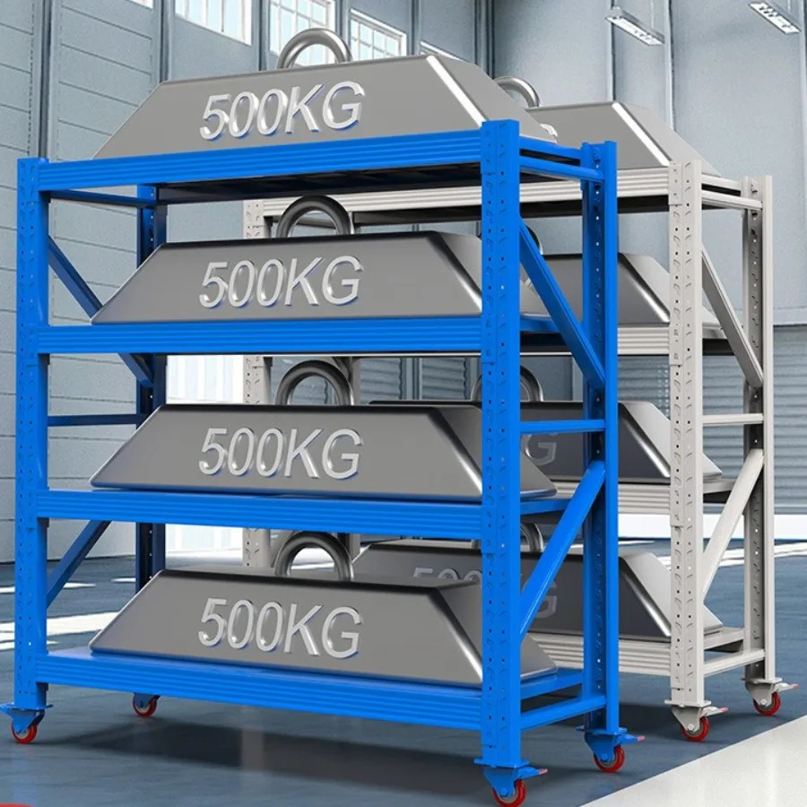 Multifunctional Load-bearing Movable Shelve Expres Supermarket Shoe Cabinet Rack Warehouse Multi-level Furniture Prateleira LJ40