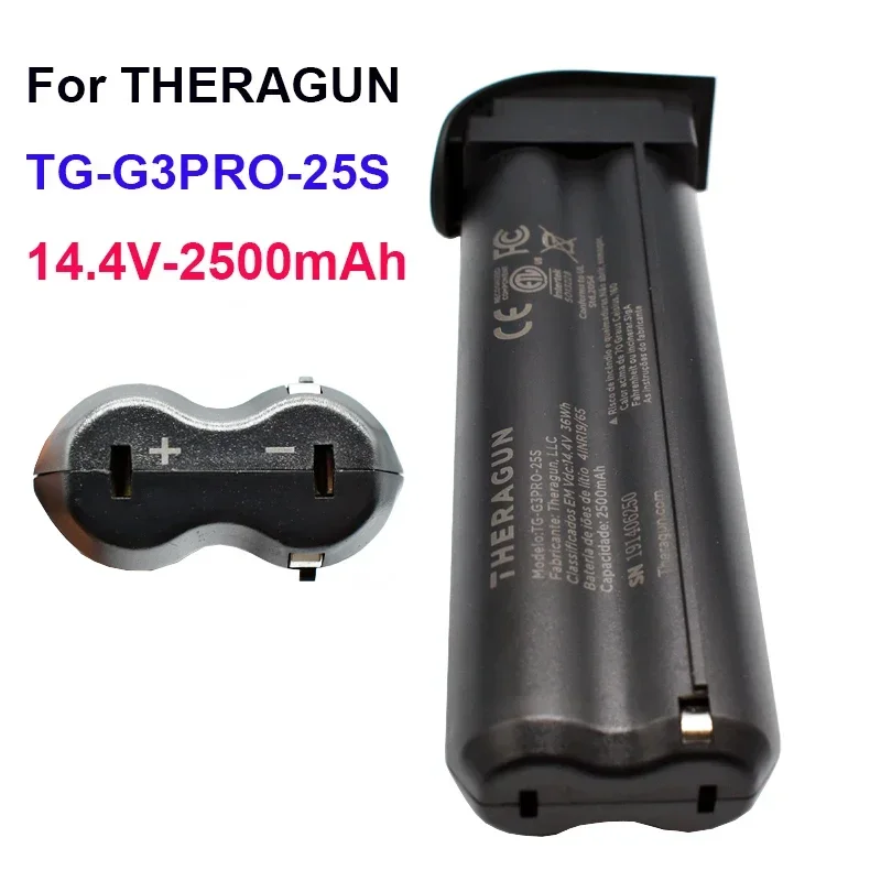 

100% New Original 14.4V 2500mAh rechargeable li-ion battery for THERAGUN TG-G3PRO-25S Fascia Gun Battery